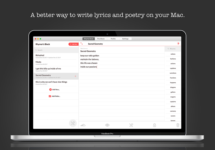 Rhymer's Block for Mac OS